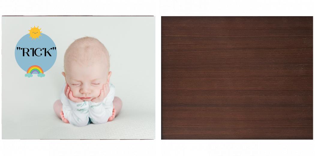 Wooden Box - Large Rectangle 'Walnut' (Can hold 6x4″, 7x5″, 6x8″, 10x8″ photos) The Photographer's Toolbox PD Custom Product  The Photographer's Toolbox