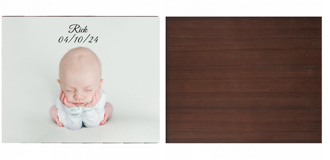 Wooden Box - Large Rectangle 'Walnut' (Can hold 6x4″, 7x5″, 6x8″, 10x8″ photos) The Photographer's Toolbox PD Custom Product  The Photographer's Toolbox