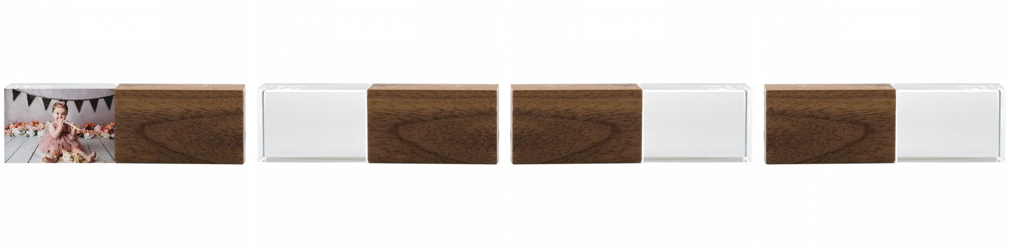 Crystal USB with Maple or Walnut Wood Lid The Photographer's Toolbox PD Custom Product  The Photographer's Toolbox