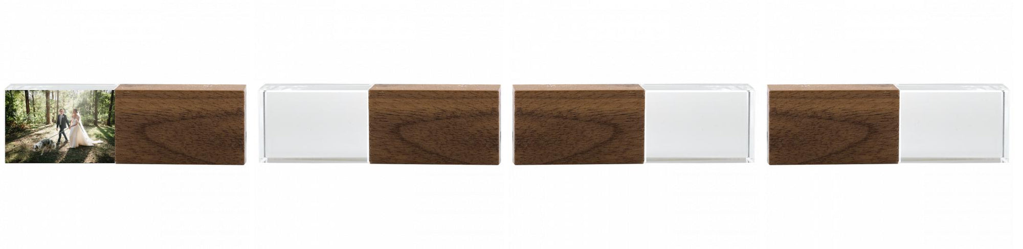 Crystal USB with Maple or Walnut Wood Lid The Photographer's Toolbox PD Custom Product  The Photographer's Toolbox