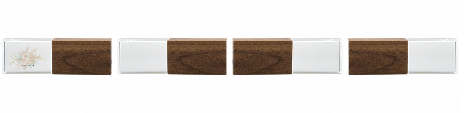 Crystal USB with Maple or Walnut Wood Lid The Photographer's Toolbox PD Custom Product  The Photographer's Toolbox