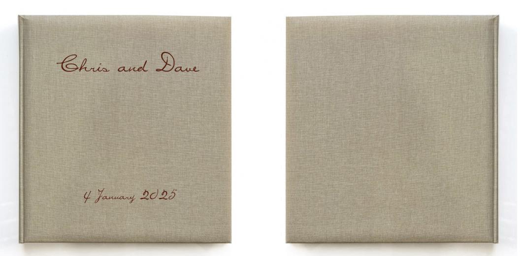 Dry Mount Photo Album - Tan Linen: 30 pages (60 Sides) The Photographer's Toolbox PD Custom Product  The Photographer's Toolbox