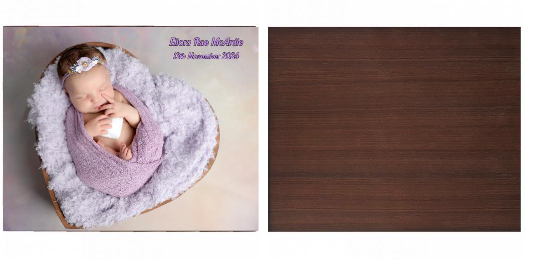 Wooden Box - Large Rectangle 'Walnut' (Can hold 6x4″, 7x5″, 6x8″, 10x8″ photos) The Photographer's Toolbox PD Custom Product  The Photographer's Toolbox