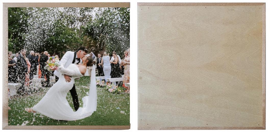 Wooden Box - Square 'Maple' (can hold up to 6x4″ photos) The Photographer's Toolbox PD Custom Product  The Photographer's Toolbox