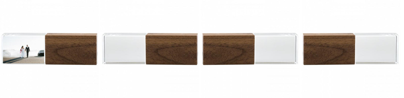 Crystal USB with Maple or Walnut Wood Lid The Photographer's Toolbox PD Custom Product  The Photographer's Toolbox