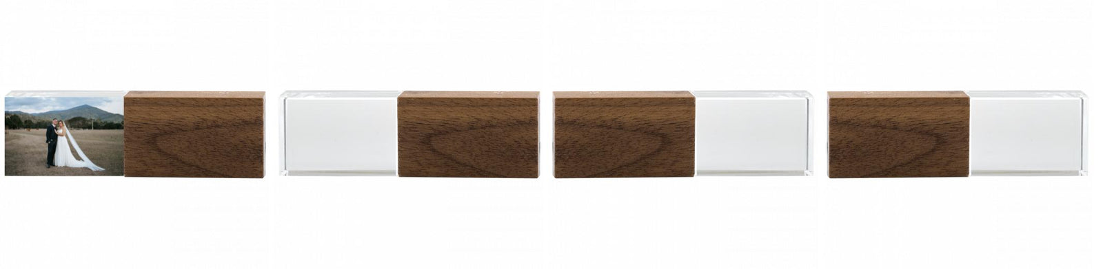 Crystal USB with Maple or Walnut Wood Lid The Photographer's Toolbox PD Custom Product  The Photographer's Toolbox