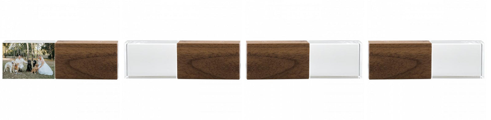 Crystal USB with Maple or Walnut Wood Lid The Photographer's Toolbox PD Custom Product  The Photographer's Toolbox