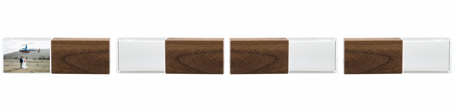 Crystal USB with Maple or Walnut Wood Lid The Photographer's Toolbox PD Custom Product  The Photographer's Toolbox