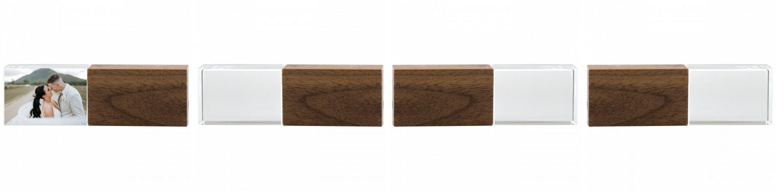 Crystal USB with Maple or Walnut Wood Lid The Photographer's Toolbox PD Custom Product  The Photographer's Toolbox