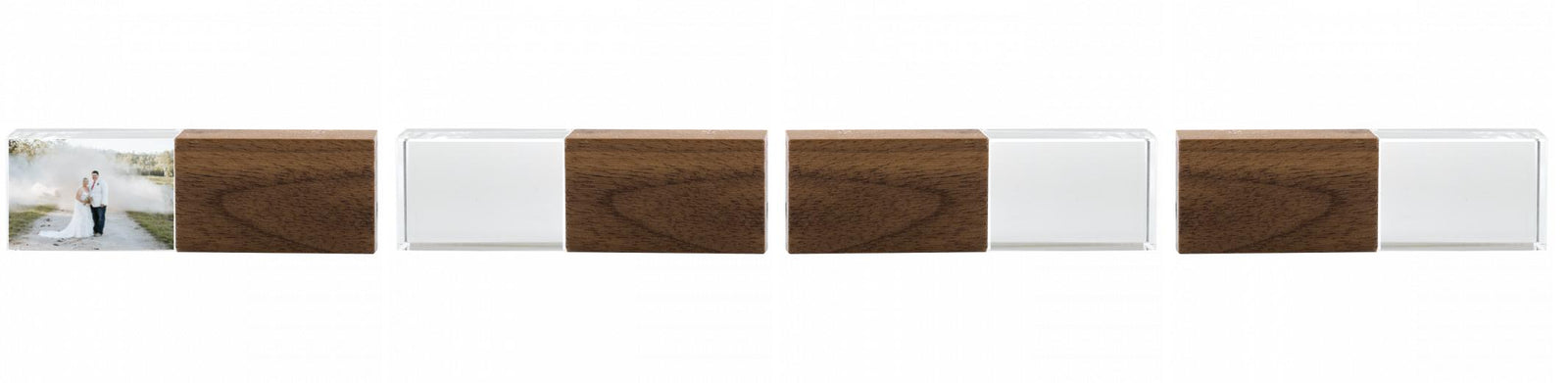 Crystal USB with Maple or Walnut Wood Lid The Photographer's Toolbox PD Custom Product  The Photographer's Toolbox