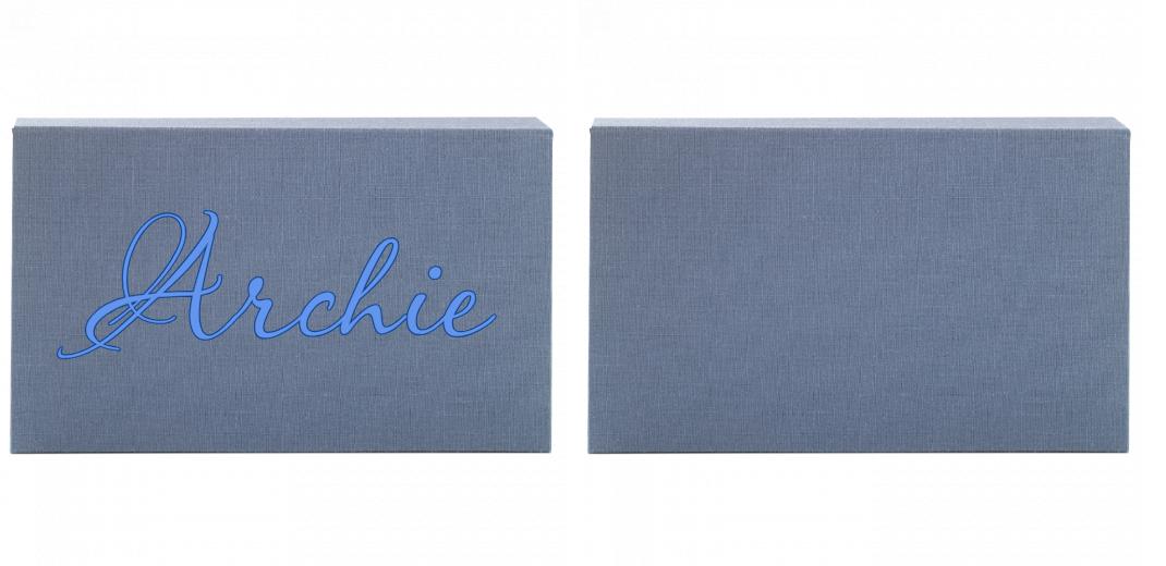 Fabric Print Box With 2 Areas - Can hold 6x4″ & 7x5″ photos. The Photographer's Toolbox PD Custom Product  The Photographer's Toolbox