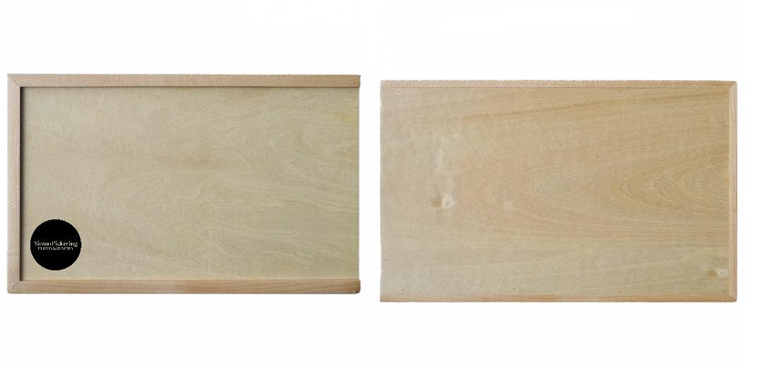 Wooden Box - Rectangle 'Maple' (Can hold 6x4″ or 7x5″ photos) The Photographer's Toolbox PD Custom Product  The Photographer's Toolbox