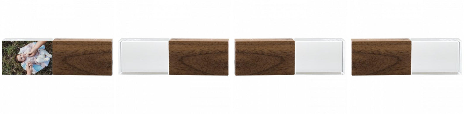 Crystal USB with Maple or Walnut Wood Lid The Photographer's Toolbox PD Custom Product  The Photographer's Toolbox