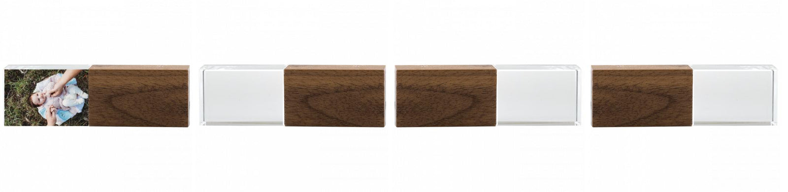 Crystal USB with Maple or Walnut Wood Lid The Photographer's Toolbox PD Custom Product  The Photographer's Toolbox