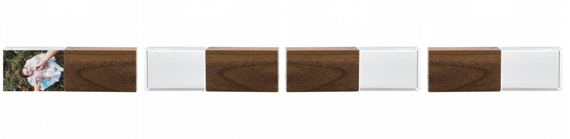 Crystal USB with Maple or Walnut Wood Lid The Photographer's Toolbox PD Custom Product  The Photographer's Toolbox