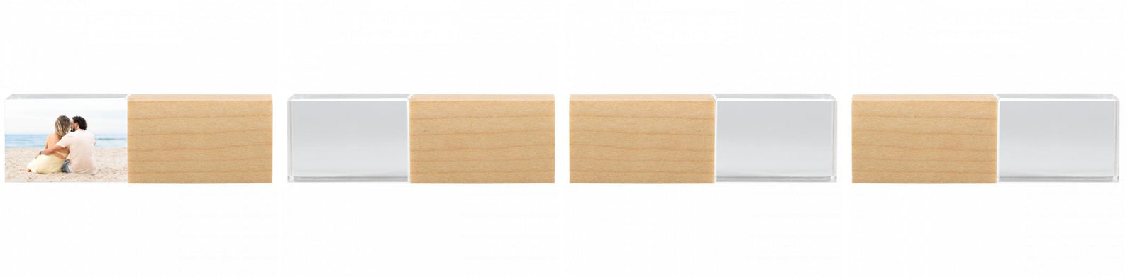 Crystal USB with Maple or Walnut Wood Lid The Photographer's Toolbox PD Custom Product  The Photographer's Toolbox