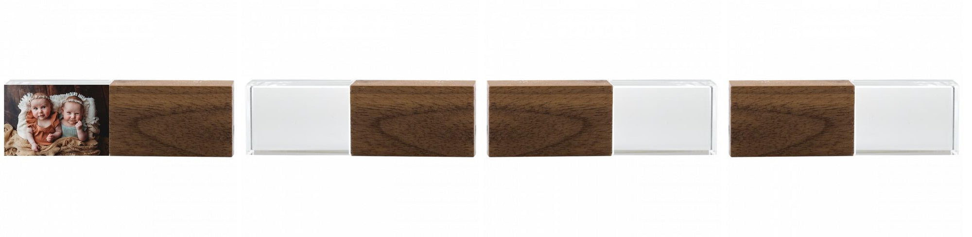Crystal USB with Maple or Walnut Wood Lid The Photographer's Toolbox PD Custom Product  The Photographer's Toolbox