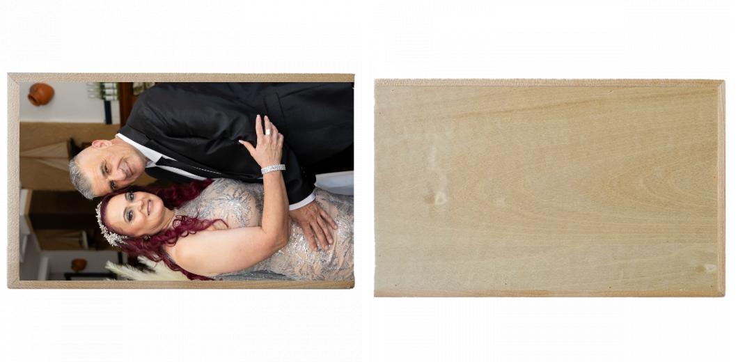 Wooden Box - Rectangle 'Maple' (Can hold 6x4″ or 7x5″ photos) The Photographer's Toolbox PD Custom Product  The Photographer's Toolbox