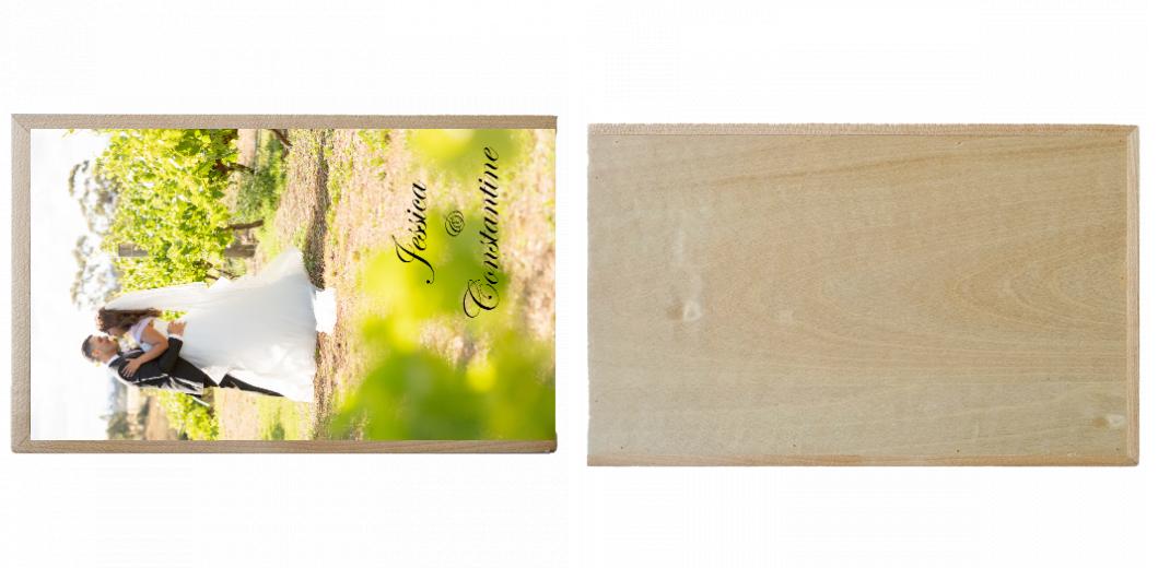 Wooden Box - Rectangle 'Maple' (Can hold 6x4″ or 7x5″ photos) The Photographer's Toolbox PD Custom Product  The Photographer's Toolbox