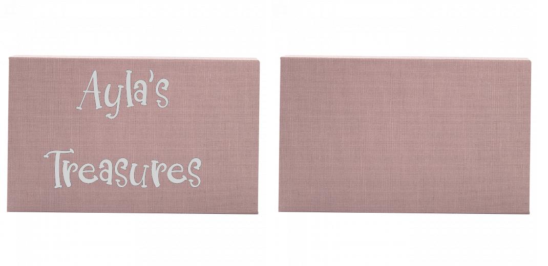 Fabric Print Box With 2 Areas - Can hold 6x4″ & 7x5″ photos. The Photographer's Toolbox PD Custom Product  The Photographer's Toolbox