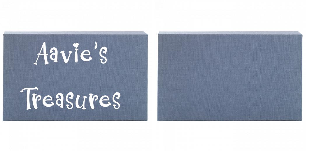 Fabric Print Box With 2 Areas - Can hold 6x4″ & 7x5″ photos. The Photographer's Toolbox PD Custom Product  The Photographer's Toolbox