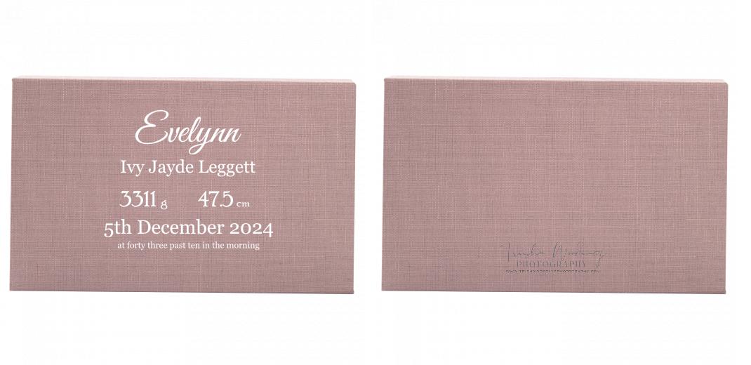 Fabric Print Box With 2 Areas - Can hold 6x4&#34; & 7x5&#34; photos. The Photographer's Toolbox PD Custom Product  The Photographer's Toolbox