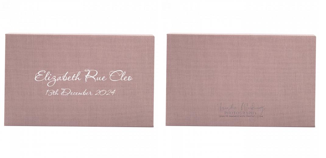 Fabric Print Box With 2 Areas - Can hold 6x4&#34; & 7x5&#34; photos. The Photographer's Toolbox PD Custom Product  The Photographer's Toolbox