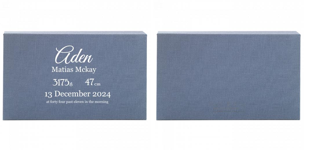 Fabric Print Box With 2 Areas - Can hold 6x4&#34; & 7x5&#34; photos. The Photographer's Toolbox PD Custom Product  The Photographer's Toolbox