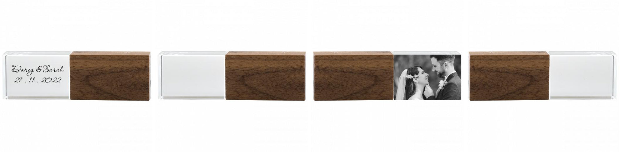 Crystal USB with Maple or Walnut Wood Lid The Photographer's Toolbox PD Custom Product  The Photographer's Toolbox