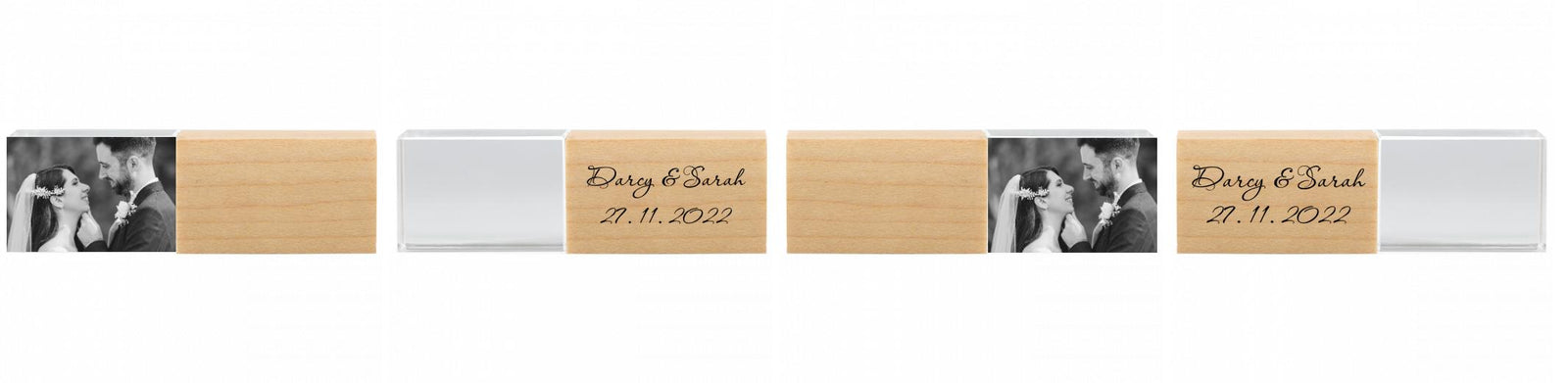 Crystal USB with Maple or Walnut Wood Lid The Photographer's Toolbox PD Custom Product  The Photographer's Toolbox