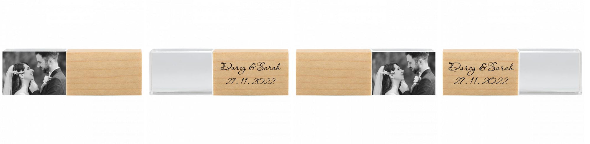 Crystal USB with Maple or Walnut Wood Lid The Photographer's Toolbox PD Custom Product  The Photographer's Toolbox