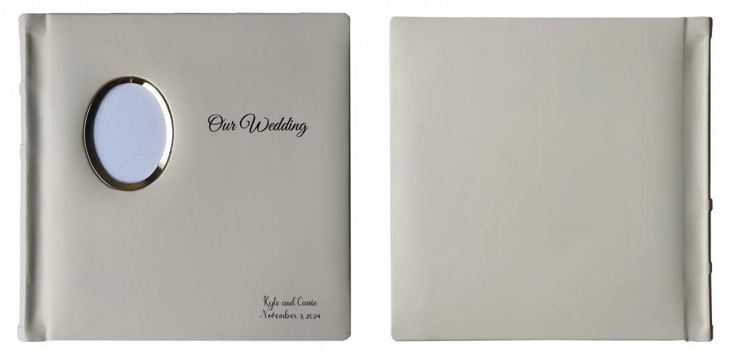 Square Mat IVORY - 24 &#34;sides&#34; with Photo Frame on Cover The Photographer's Toolbox PD Custom Product  The Photographer's Toolbox