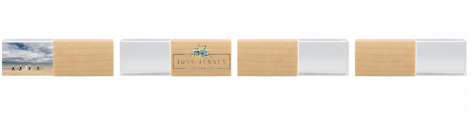 Crystal USB with Maple or Walnut Wood Lid The Photographer's Toolbox PD Custom Product  The Photographer's Toolbox