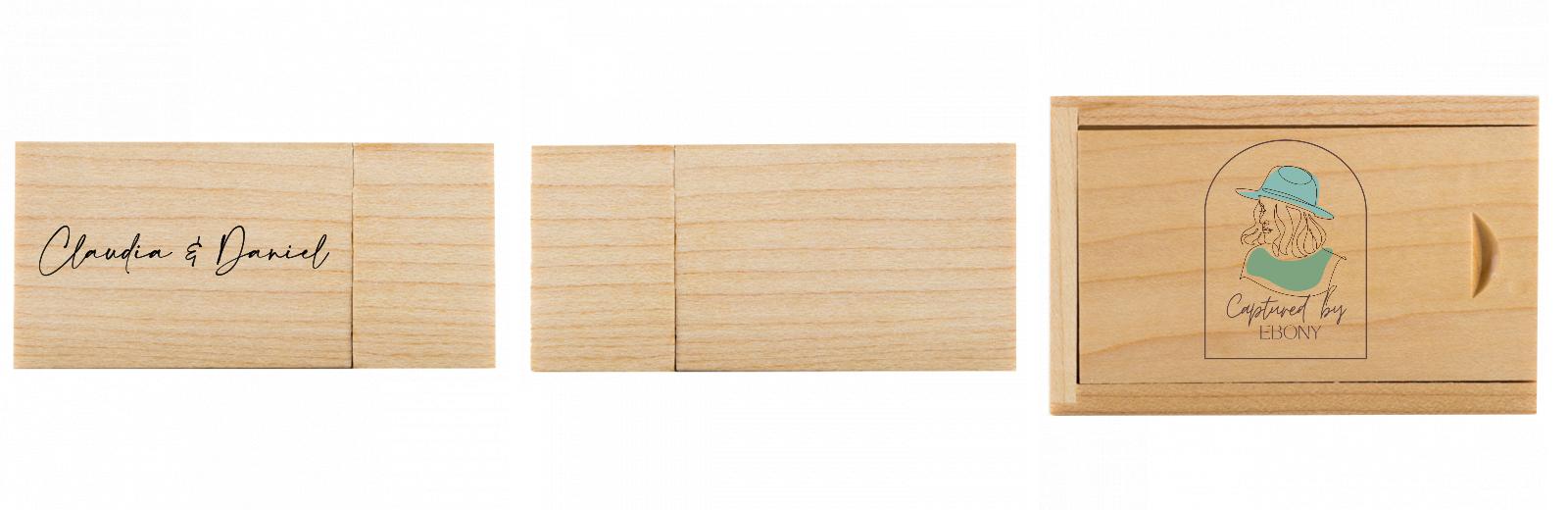 Rectangle USB with slide top box