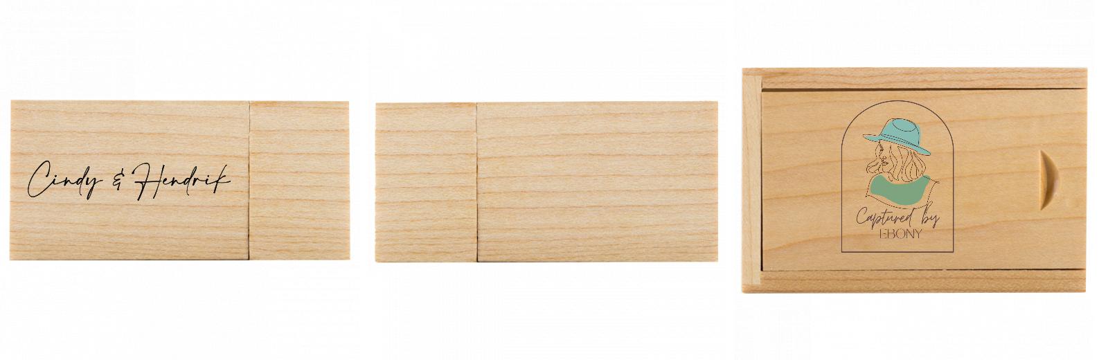 Rectangle USB with slide top box