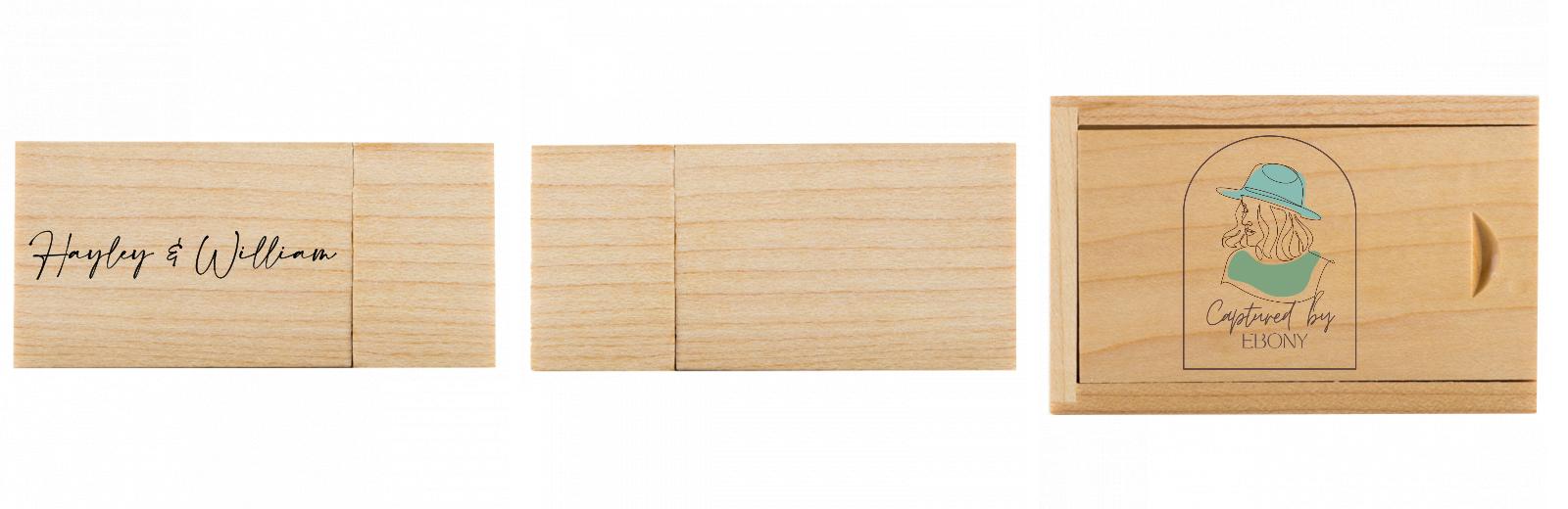 Rectangle USB with slide top box