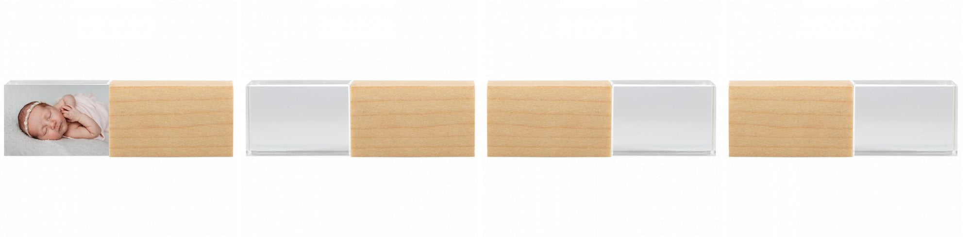 Crystal USB with Maple or Walnut Wood Lid