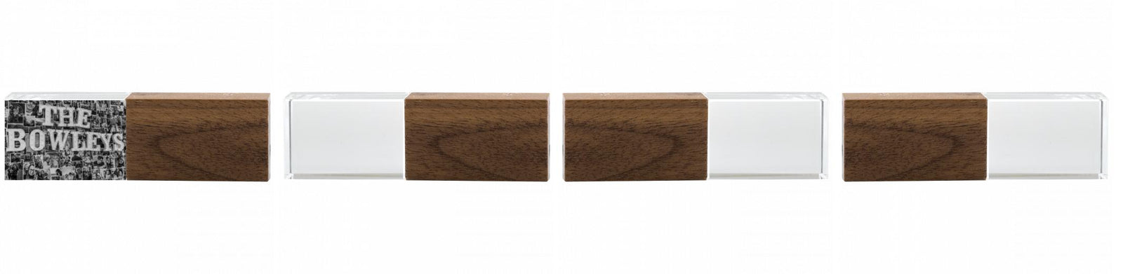 Crystal USB with Maple or Walnut Wood Lid