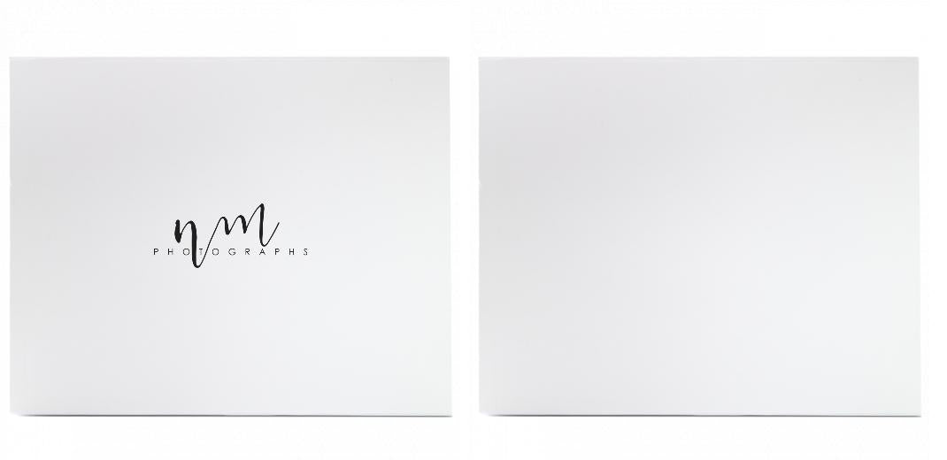 MEDIUM Gift Box - with FREE lid printing - White or Brown.  Can hold 7x5&#34; photo album.