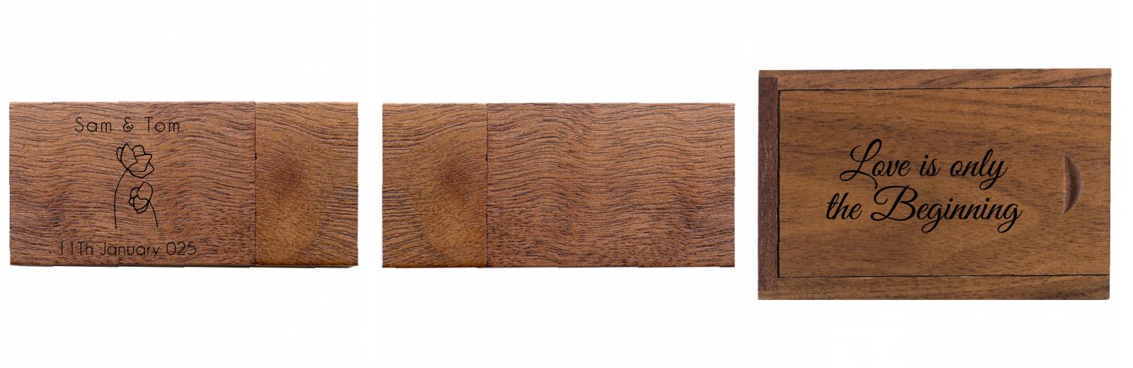 Rectangle USB with slide top box