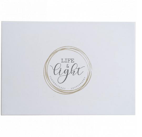 Black or White Print Box with FREE Lid Printing - Can hold 6x4&#34; or 7x5&#34; photos.