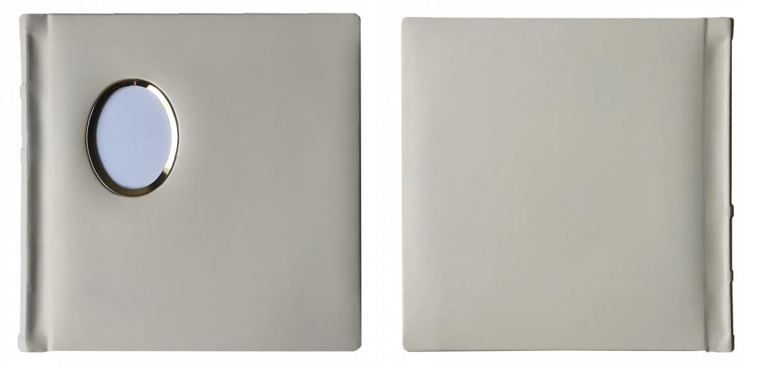 Square Mat IVORY - 24 &#34;sides&#34; with Photo Frame on Cover
