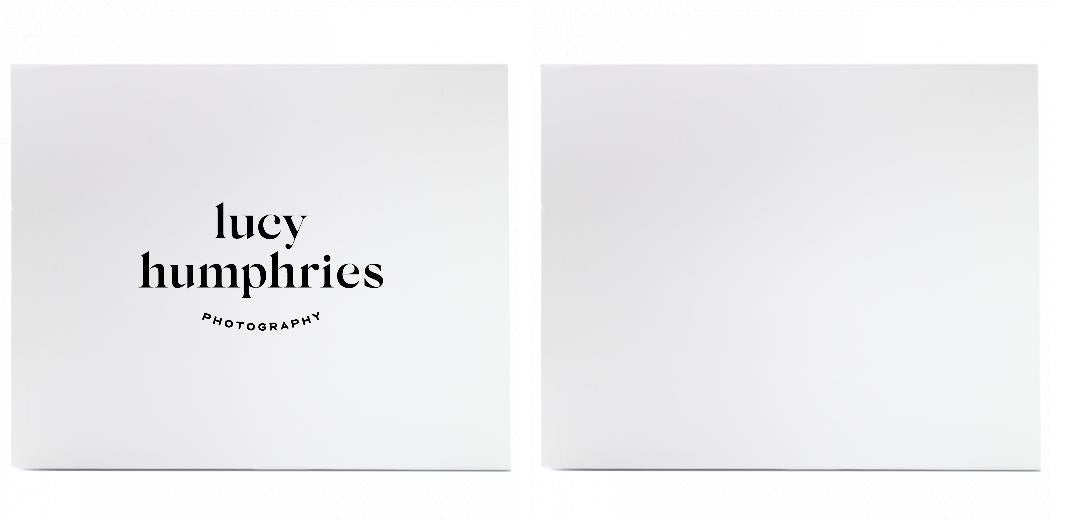 MEDIUM Gift Box - with FREE lid printing - White or Brown.  Can hold 7x5&#34; photo album.