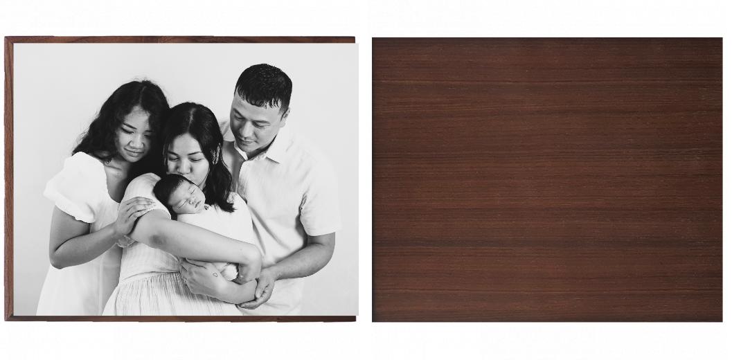 Wooden Box - Large Rectangle &#39;Walnut&#39; (Can hold 6x4&#34;, 7x5&#34;, 6x8&#34;, 10x8&#34; photos)