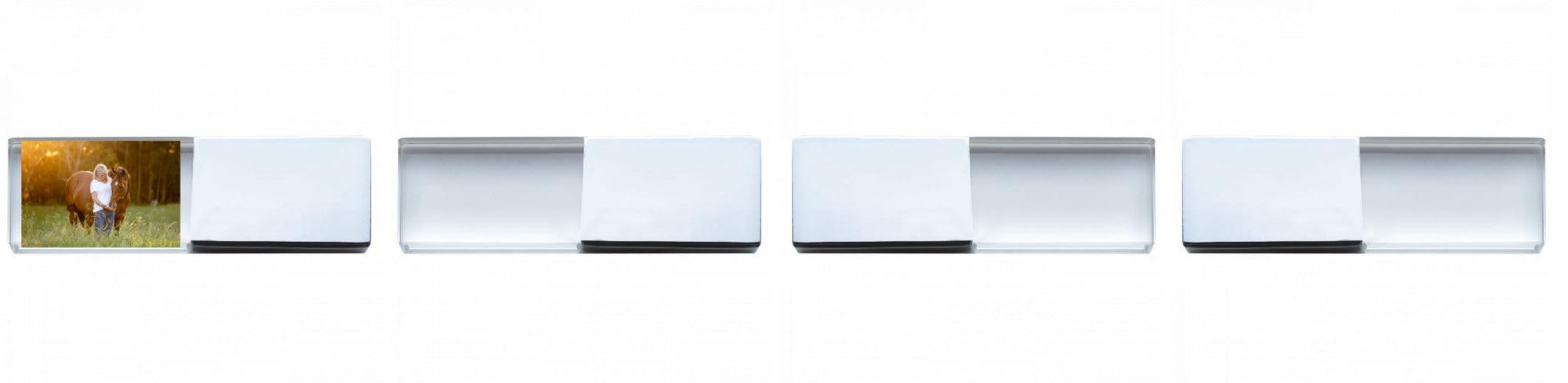 Crystal USB with a metal lid