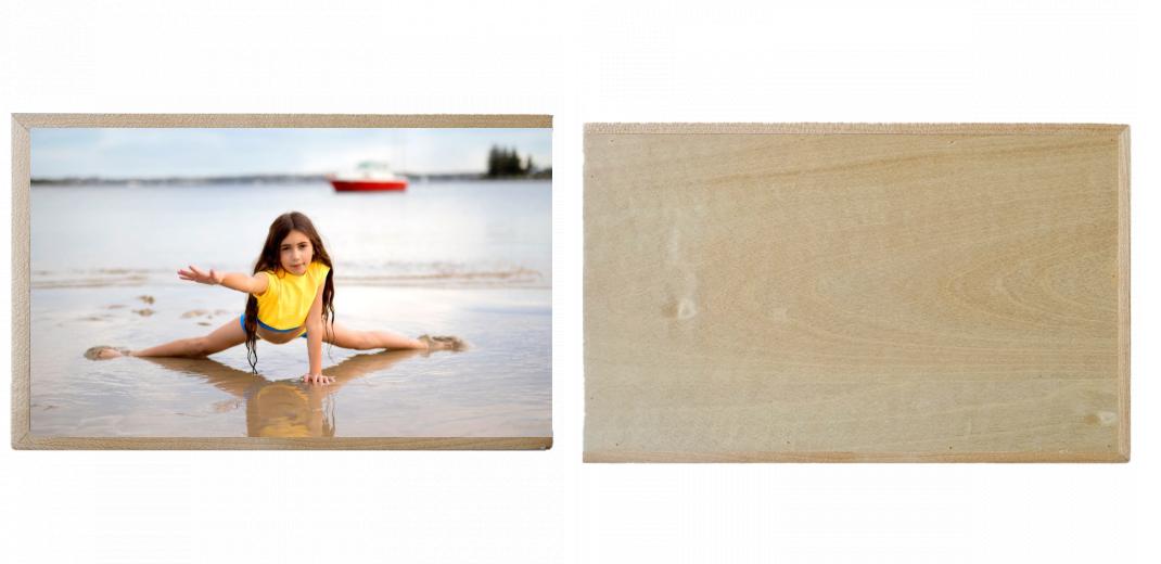 Wooden Box - Rectangle &#39;Maple&#39; (Can hold 6x4&#34; or 7x5&#34; photos)