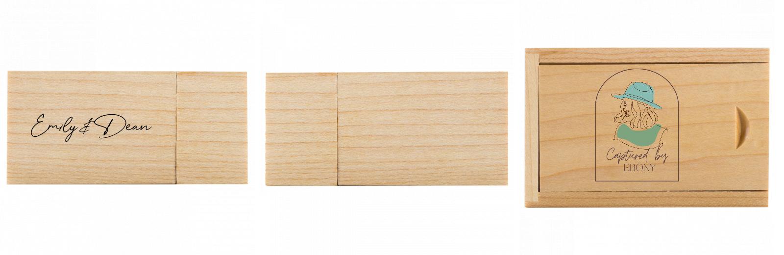 Rectangle USB with slide top box