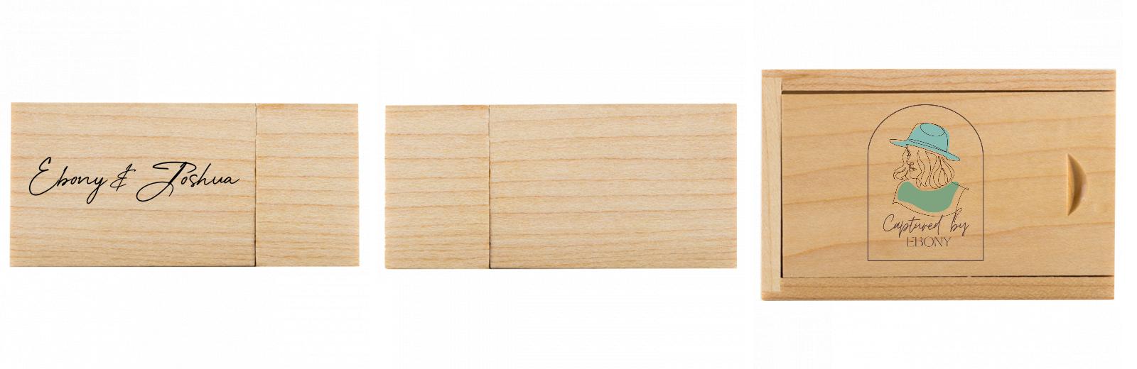 Rectangle USB with slide top box