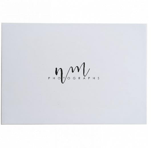 Black or White Print Box with FREE Lid Printing - Can hold 6x4&#34; or 7x5&#34; photos.
