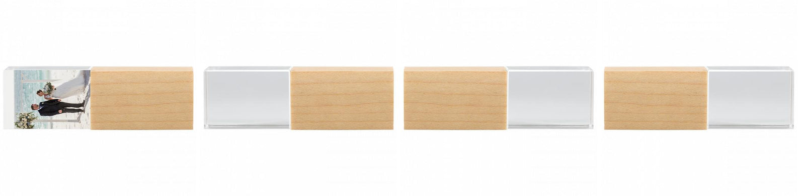 Crystal USB with Maple or Walnut Wood Lid The Photographer's Toolbox PD Custom Product  The Photographer's Toolbox